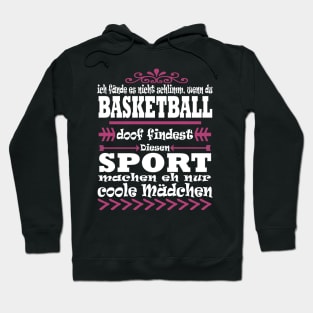 Basketball Team Hobby Mädchen Korb Spruch Hoodie